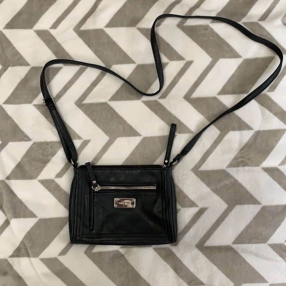 Nine West Mini Black Faux Leather Crossbody Bag - Picture 1 of 4